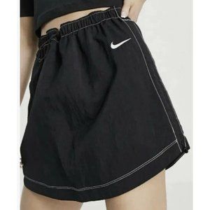 Women's Nike Sportwear High Rise Swoosh Woven Skirt Size Medium Black DM6199 NEW